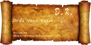 Drávecz Kata névjegykártya